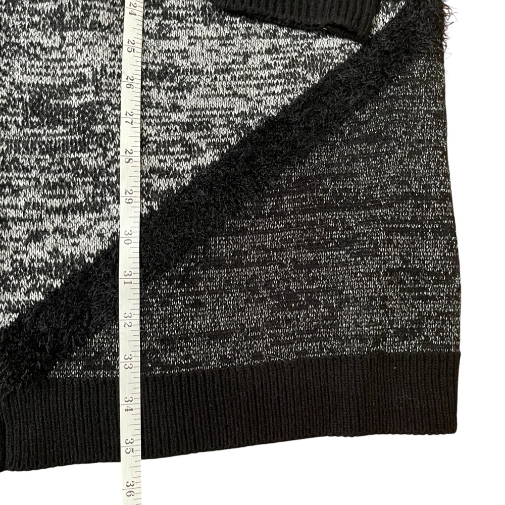 89th & Madison Metallic Open Cardigan 2X Black Gray Longline +Size Chic Layer - Picture 7 of 9